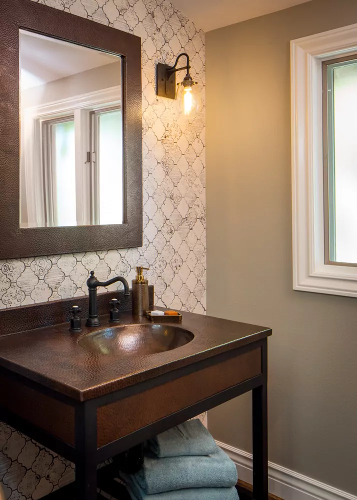 Walnut Creek Powder Room Design