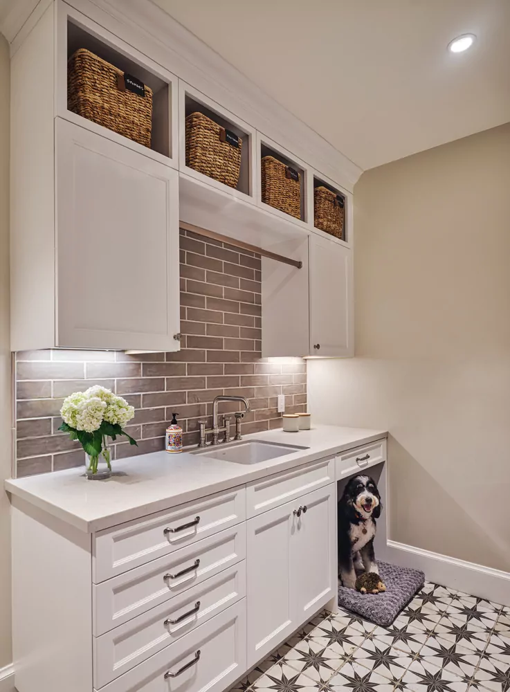 Modern Farmhouse Rebuild Laundry Room Interior Design