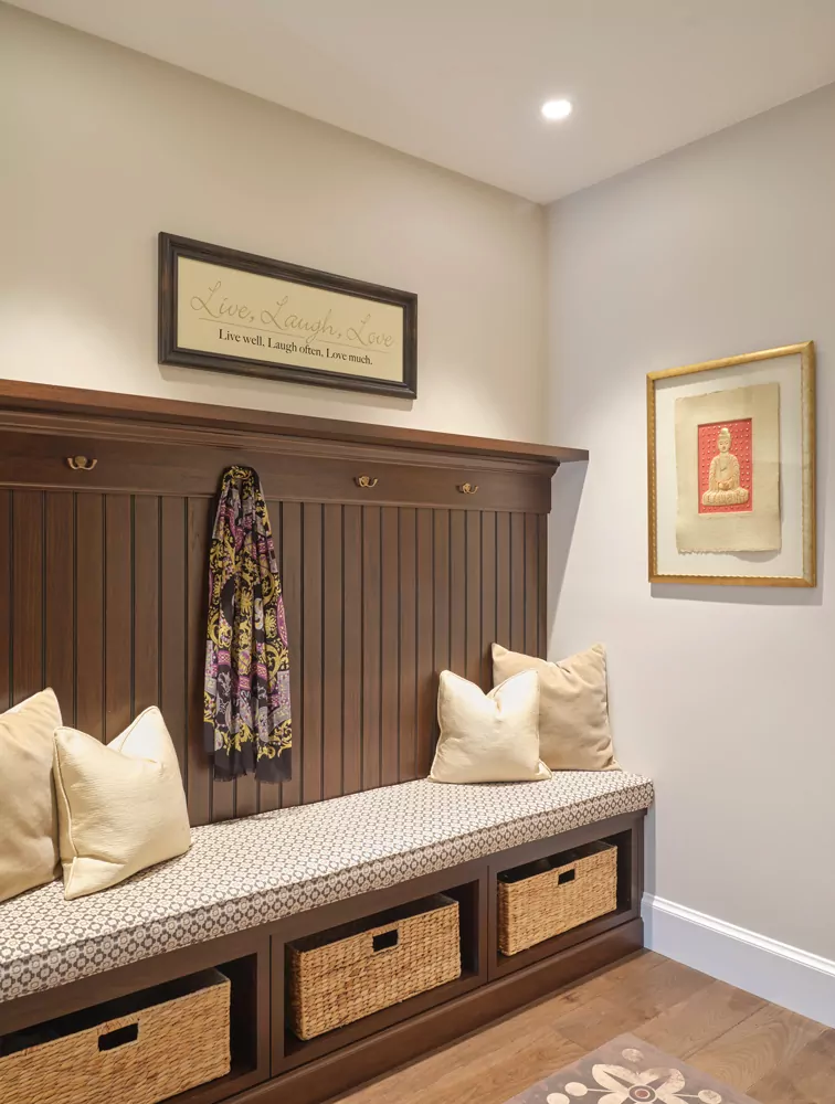 Modern Farmhouse Rebuild Mudroom Design