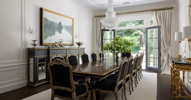 Alamo Parisian Elegant Luxury Dining Room Design