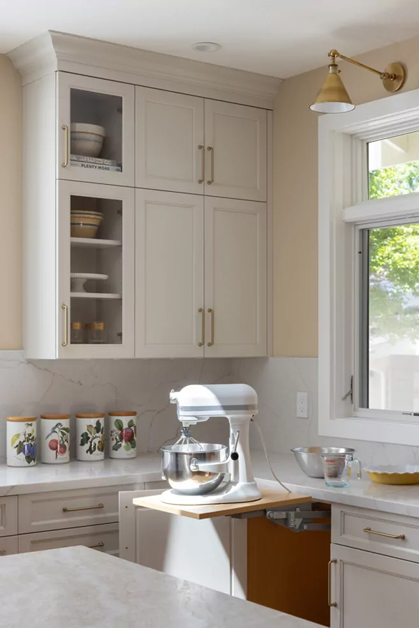 Lafayette Luxe Lighting Kitchen Remodel Mixer Lift Cabinet Design