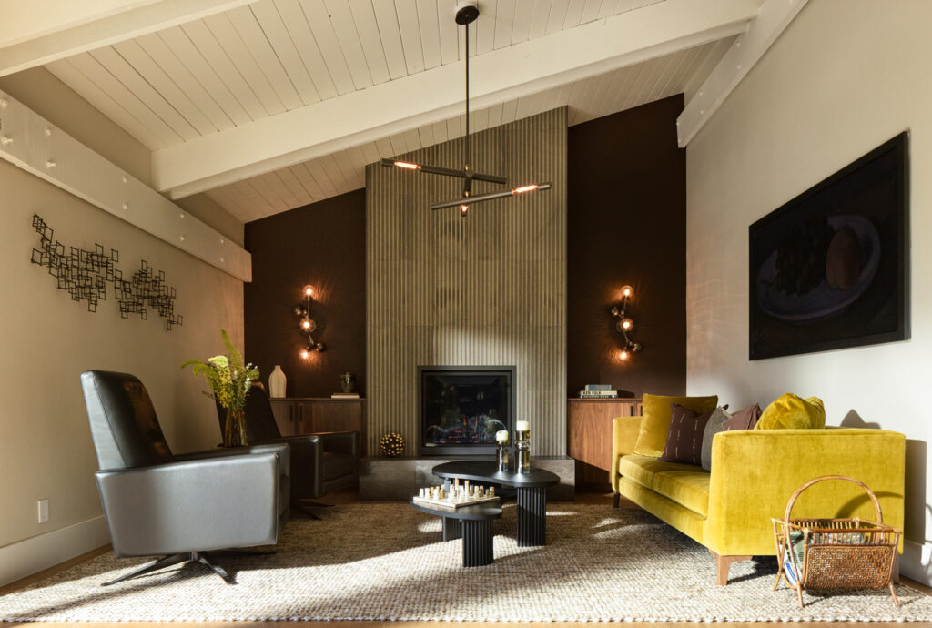 Lafayette Design Build Mid Century Living Room Remodel