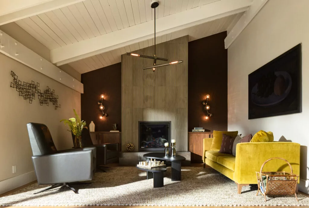 Lafayette Design Build Mid Century Living Room Remodel