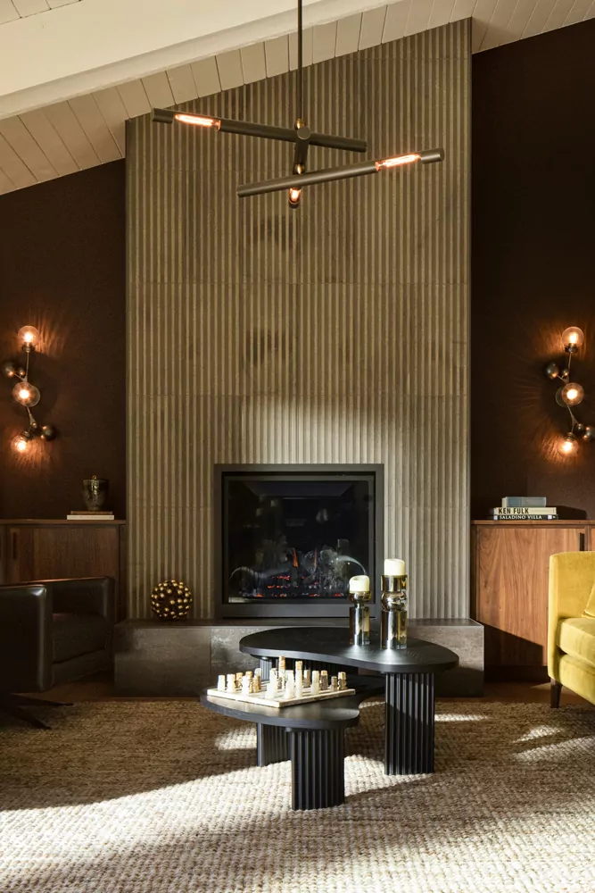 Lafayette Design Build Mid Century Luxe Fireplace Interior Design Remodel