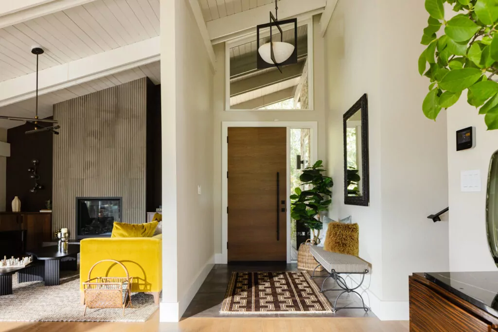 Mid Century Whole House Entry Remodel Design Lafayette